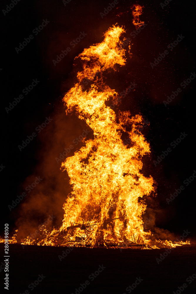 Camp Fire Christmas in July Tree Burning Camp Fire Christmas in July Tree Burning