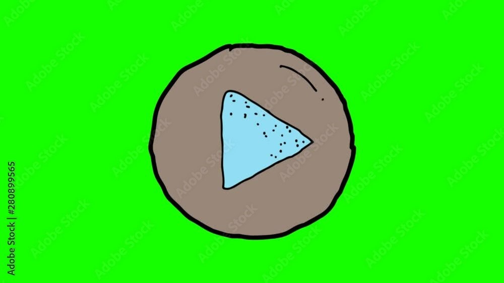 kids drawing green screen with theme of play button kids drawing green screen with theme of play button