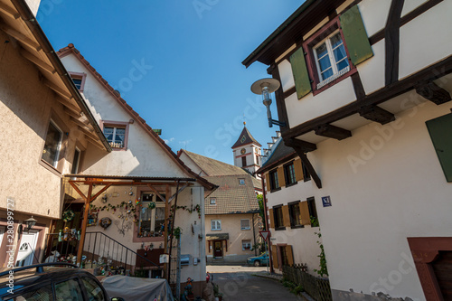 Stadtkirche Kandern nach August Macke im Markräflerland Südbaden
