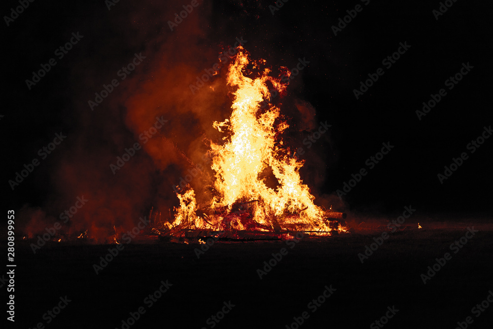 Camp Fire Christmas in July Tree Burning Camp Fire Christmas in July Tree Burning
