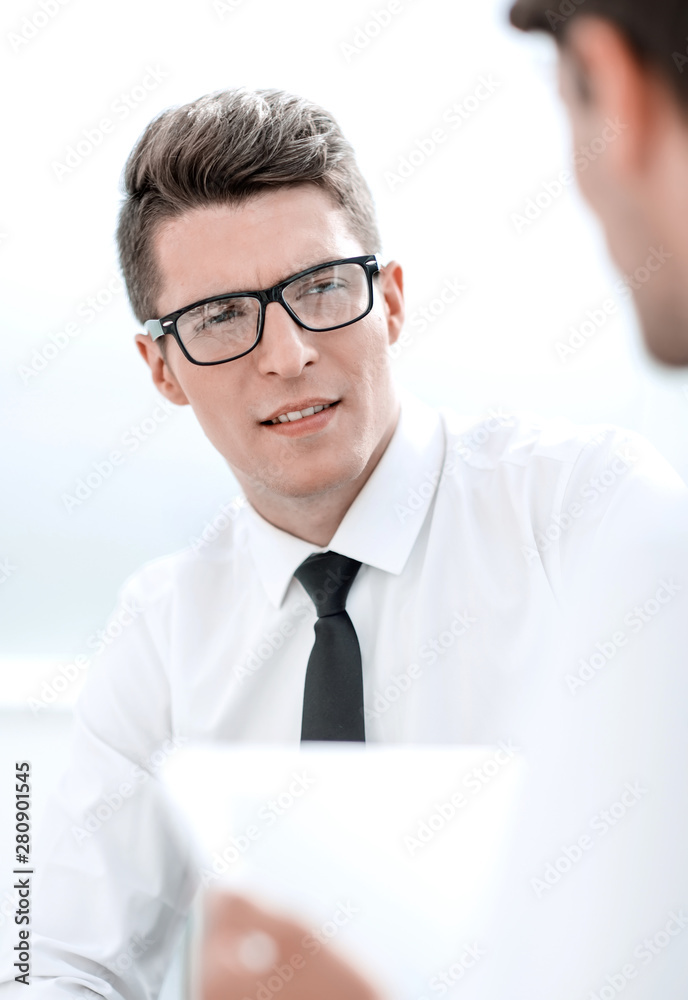 close up.business colleagues with digital tablet close up.business colleagues with digital tablet