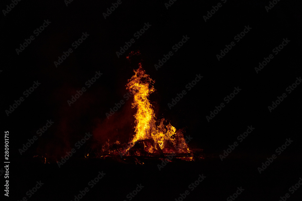 Camp Fire Christmas in July Tree Burning Camp Fire Christmas in July Tree Burning