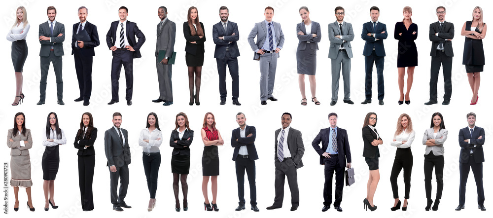 successful business people isolated on white background successful business people isolated on white background