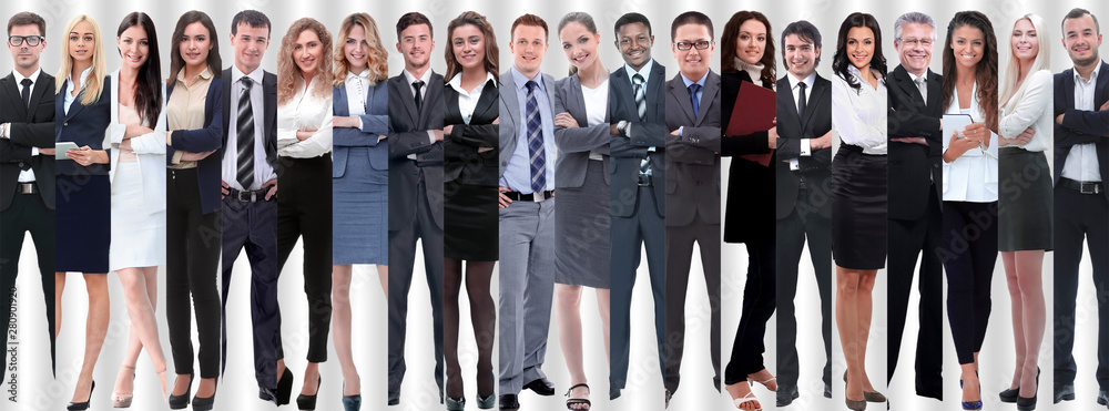 panoramic collage of groups of successful employees. panoramic collage of groups of successful employees.