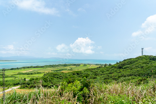 小浜島の展望台から広がるパノラマ景色