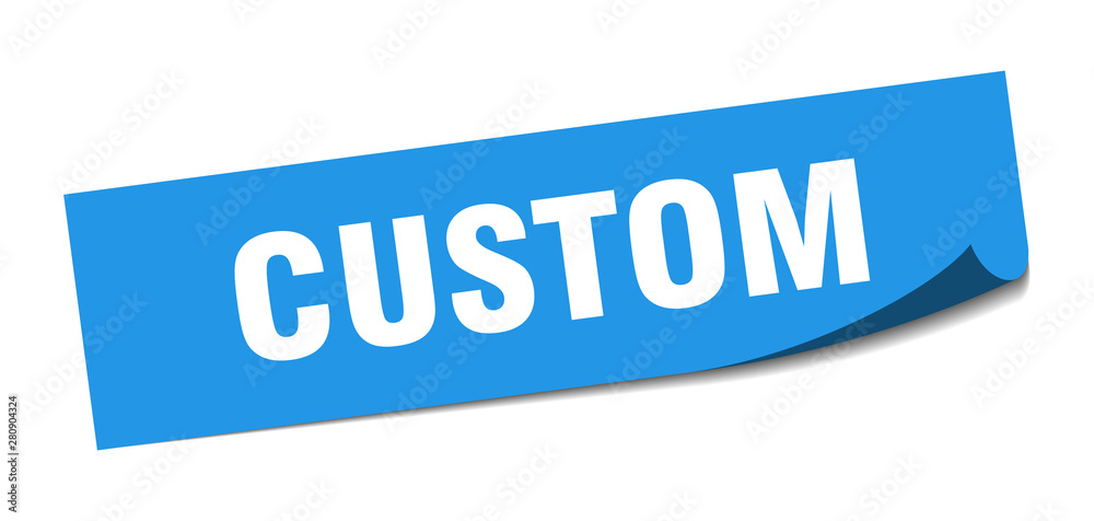 custom sticker. custom square isolated sign. custom custom sticker. custom square isolated sign. custom