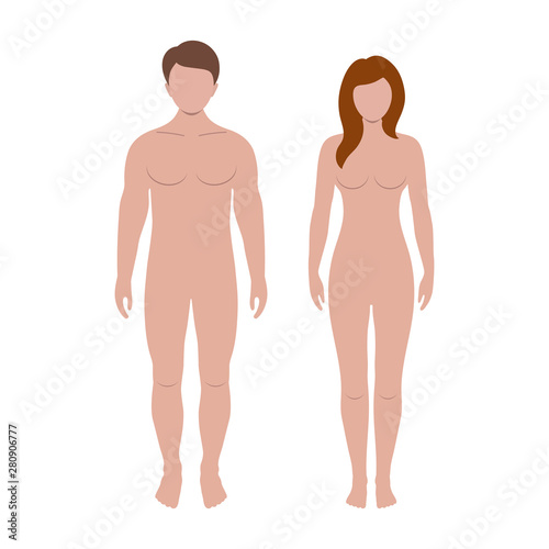 silhouettes of man and woman in white background