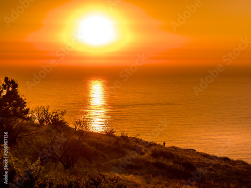 Cape Town, South Africa Atlantic Ocean at Sunset