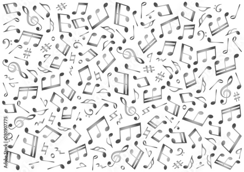 音符の背景イメージ素材