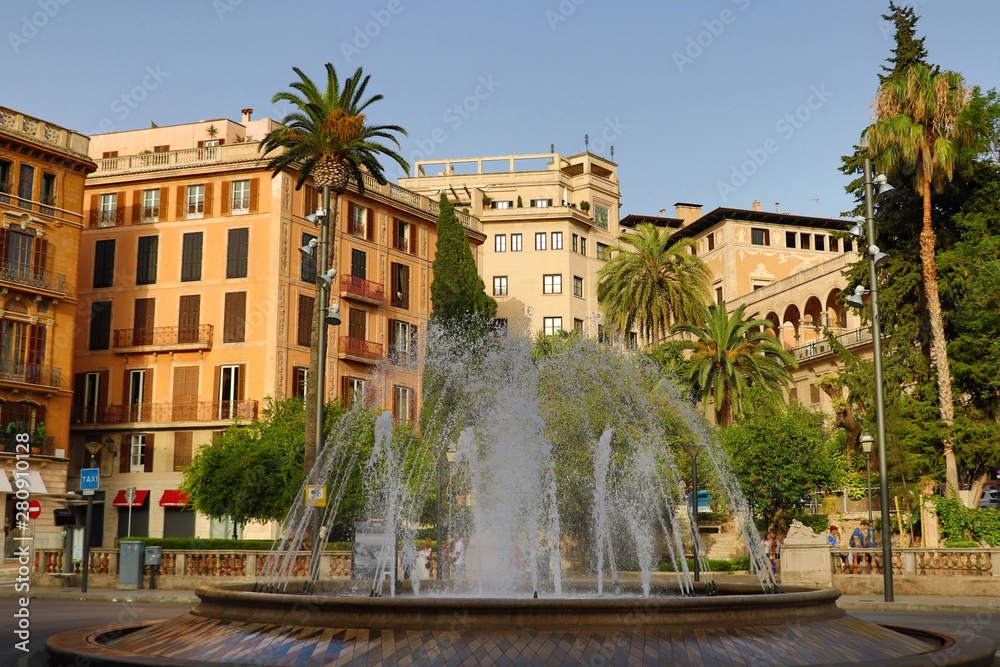 beautiful fountain in Palma de Mallorca - Mallorca Islas Baleares Spain