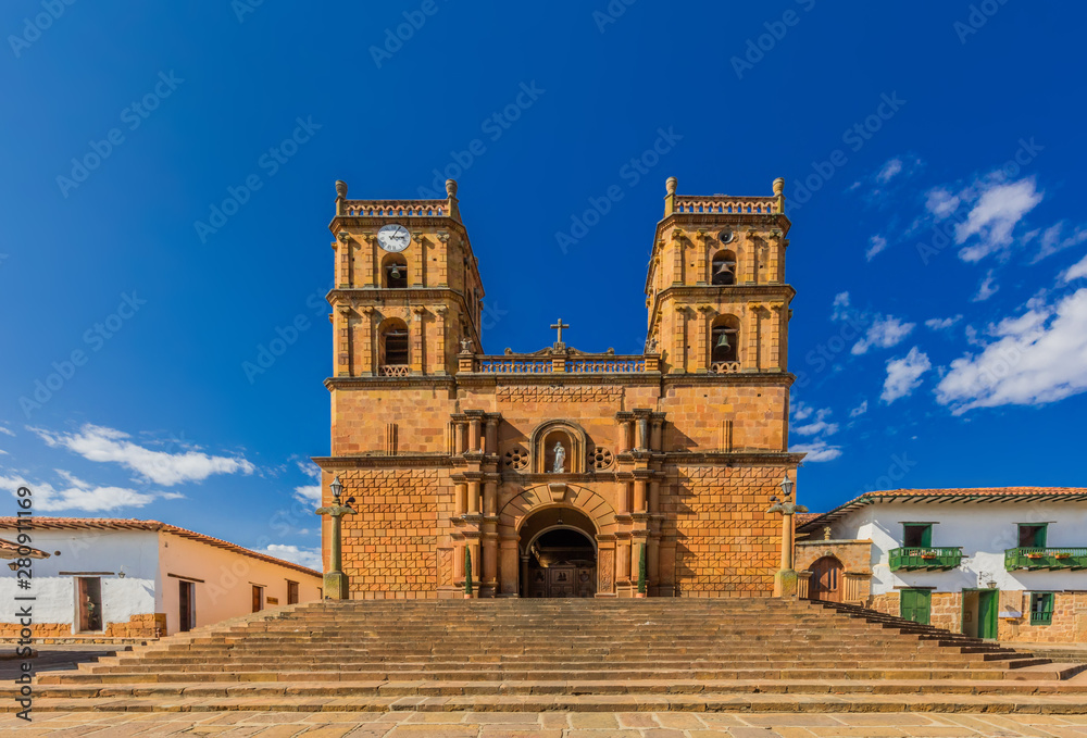 Cathedral of Barichara Santander in Colombia South America