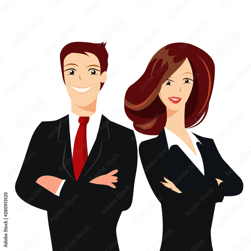 Business People teamwork. Vector illustration cartoon character. Business People teamwork. Vector illustration cartoon character.