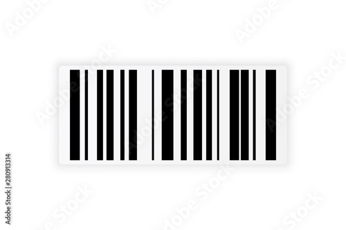 Barcode sticker for store systems.