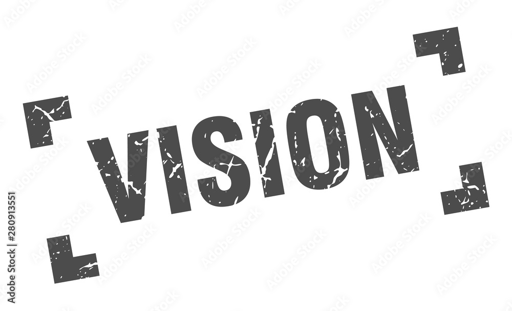 vision stamp. vision square grunge sign. vision vision stamp. vision square grunge sign. vision