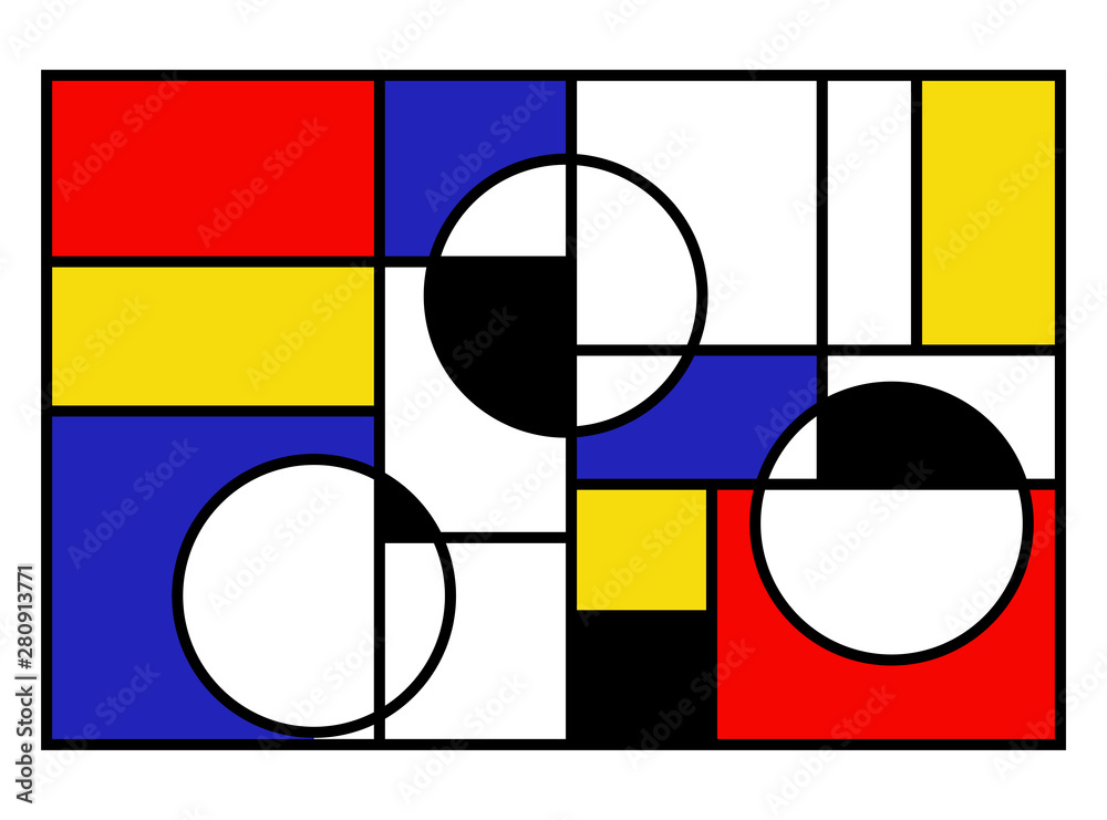 Vettoriale Stock Vector illustration of modern art abstract. Colorful