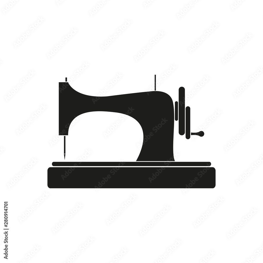Sewing machine icon. Simple vector illustration Sewing machine icon. Simple vector illustration