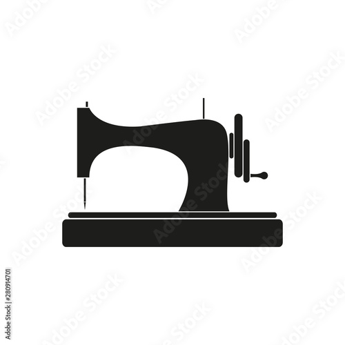 Sewing machine icon. Simple vector illustration