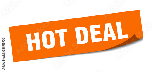 hot deal sticker. hot deal square isolated sign. hot deal
