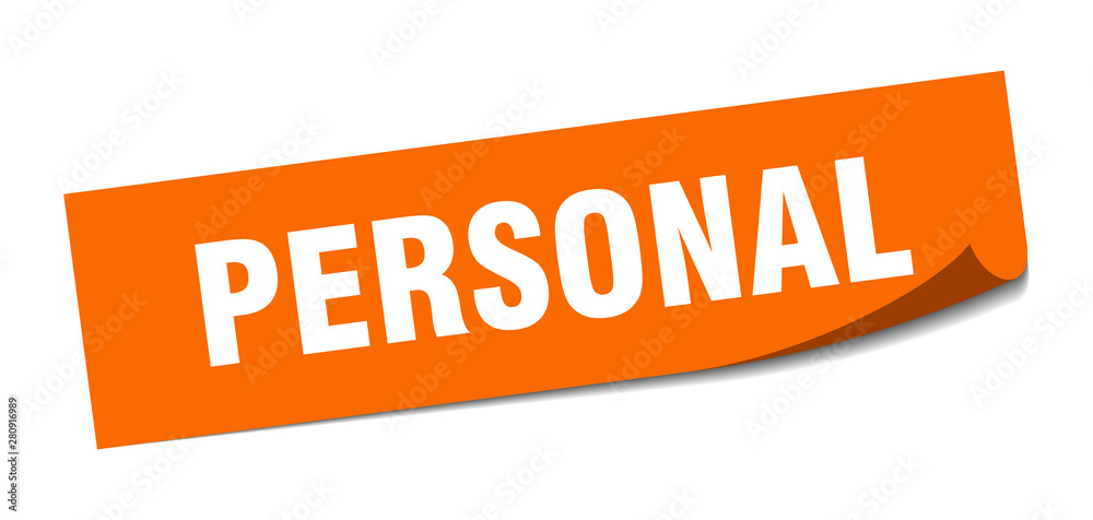 personal sticker. personal square isolated sign. personal personal sticker. personal square isolated sign. personal