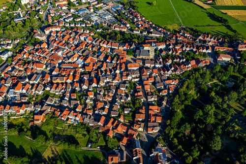 Wolfhagen in Hessen aus der Luft