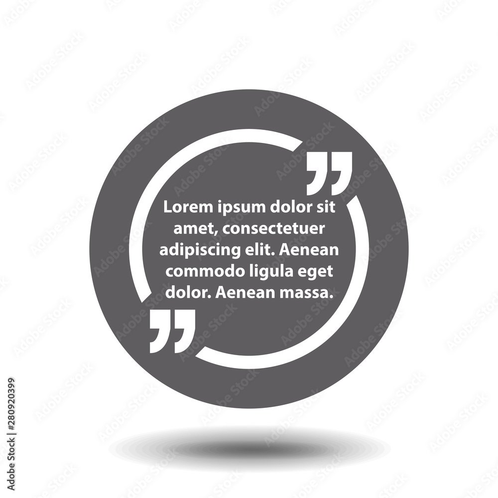 Fototapeta premium Text quote frame vector illustration. Simple vector illustration for graphic and web design. EPS 10