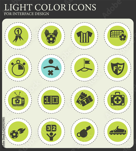 football icon set