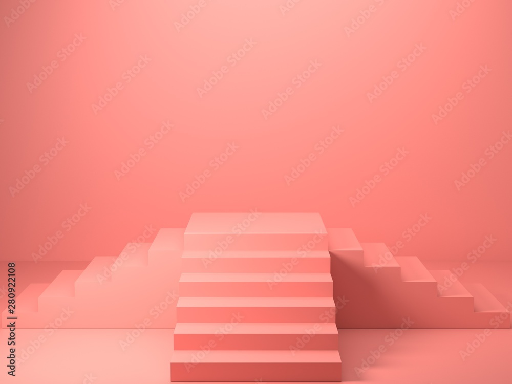 3d Render image of abstract pink color geometric shape background, modern minimalist mockup for podium display or showcase 3d Render image of abstract pink color geometric shape background, modern minimalist mockup for podium display or showcase