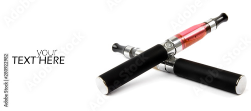 Canvastavla Electronic cigarette with copy space