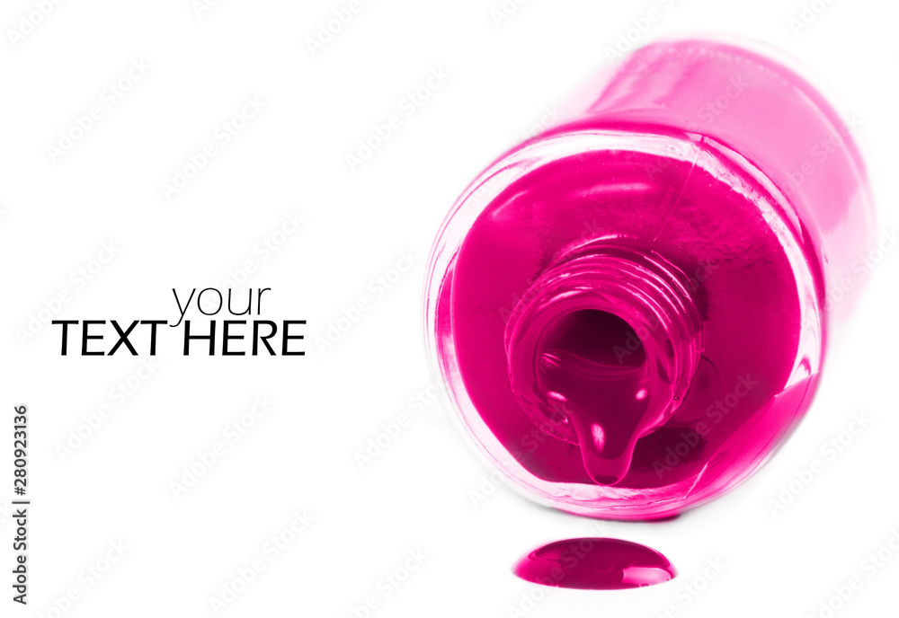 Nail polish with the copy space Nail polish with the copy space