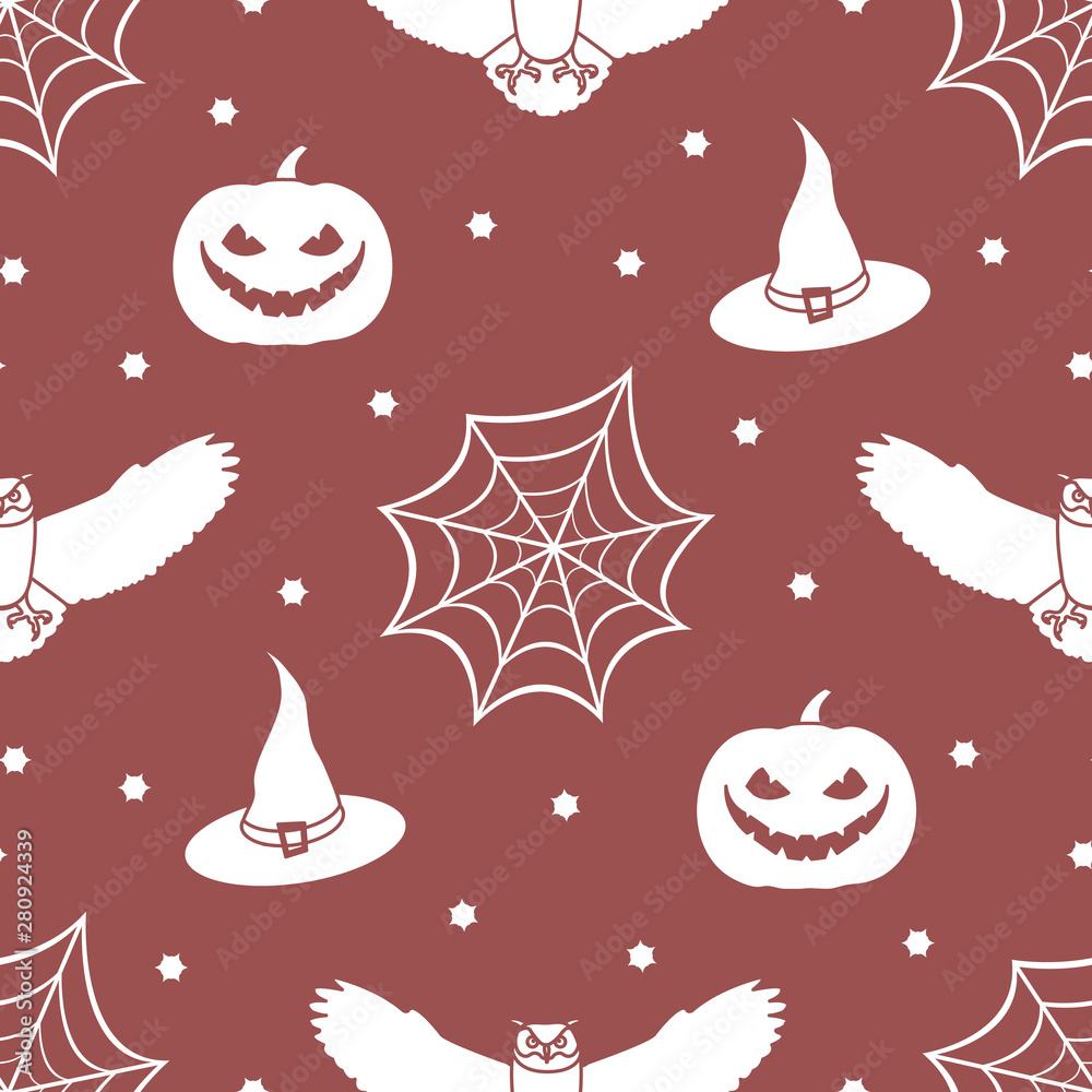 Halloween 2019 vector seamless pattern. Halloween 2019 vector seamless pattern.