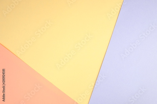 Free Download Abstract color background. Paper blanks on a table. Office minimalism style concept. Empty space for design and text - GFXLoad