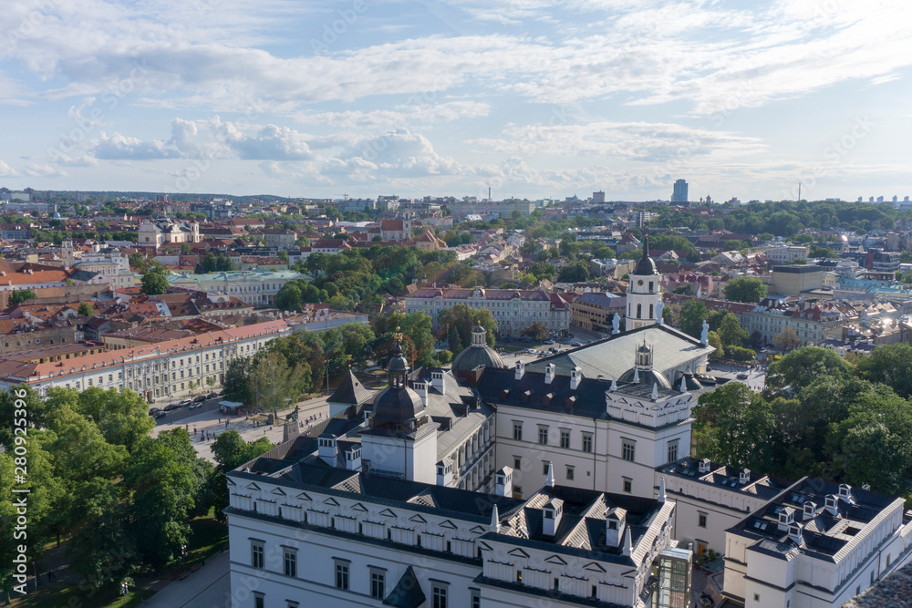 Panoramic view of Vilnius. Lithuania. Cityscape