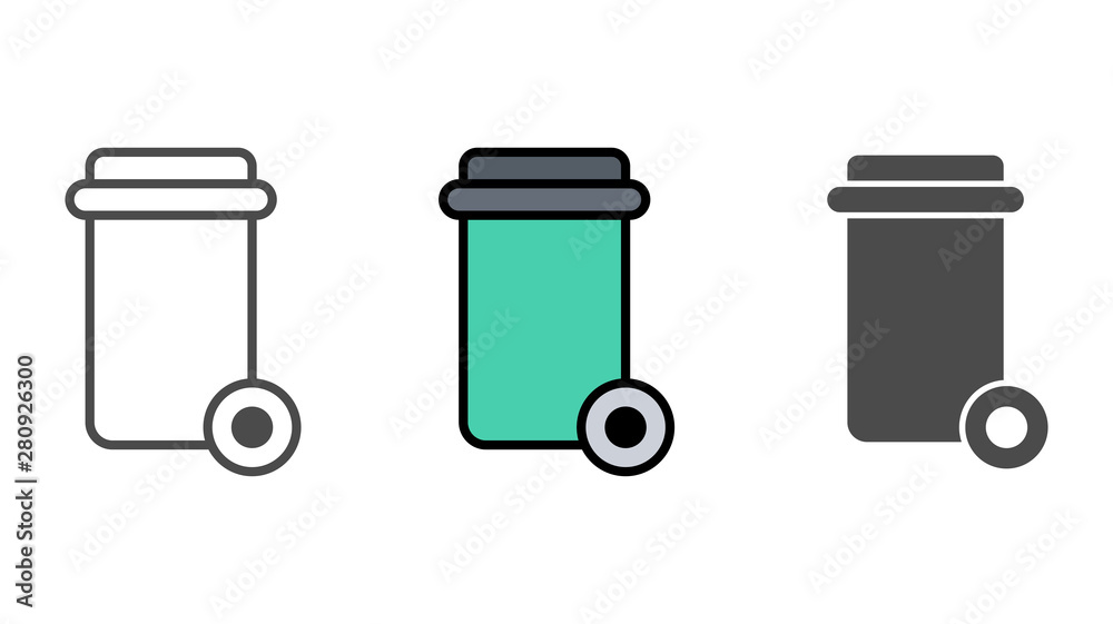 Garbage vector icon sign symbol Garbage vector icon sign symbol