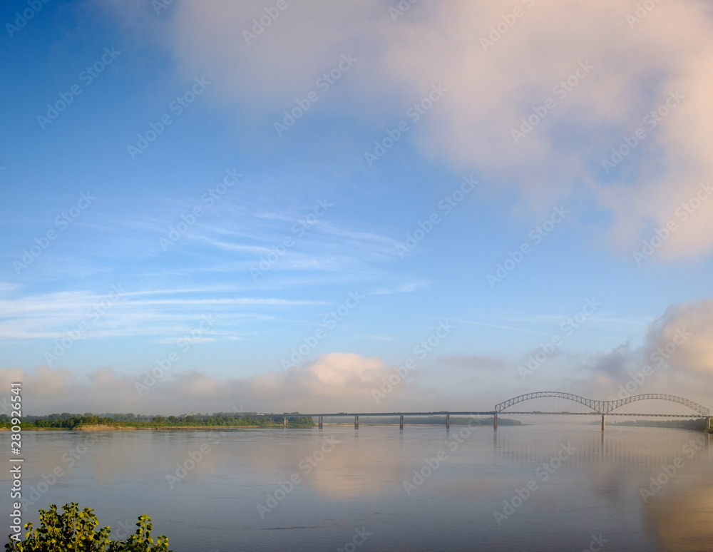 I-40 Bridge over the Mississippi River between Memphis, Tenneessee and West Memphis, Arkansas