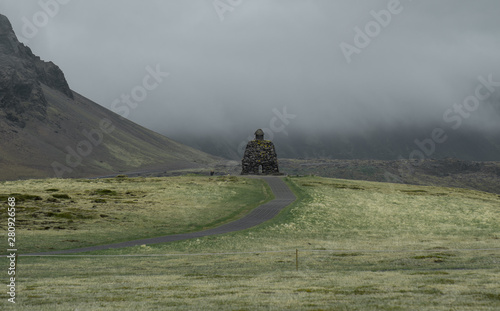 Rock formation in Arnarstapi, the west of Iceland on the Snaefellsnes peninsula photo