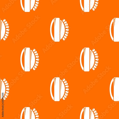 Massage brush pattern vector orange for any web design best photo