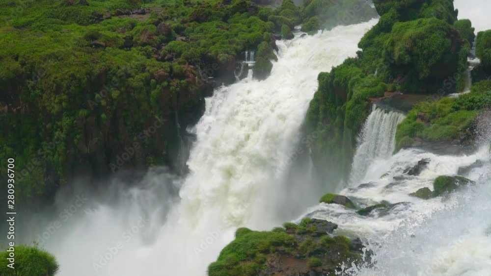 Iguazu falls seen from the Argentinian side of the national park Iguazu falls seen from the Argentinian side of the national park