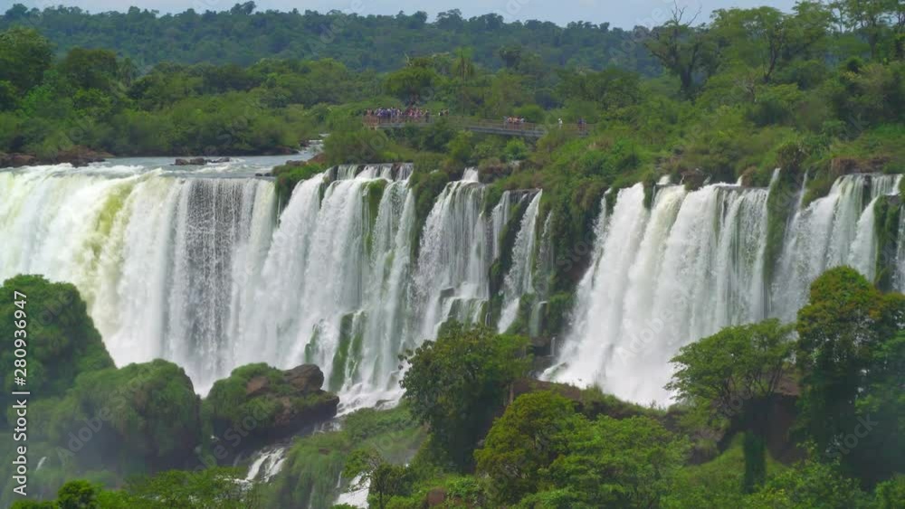 Iguazu falls seen from the Argentinian side of the national park Iguazu falls seen from the Argentinian side of the national park