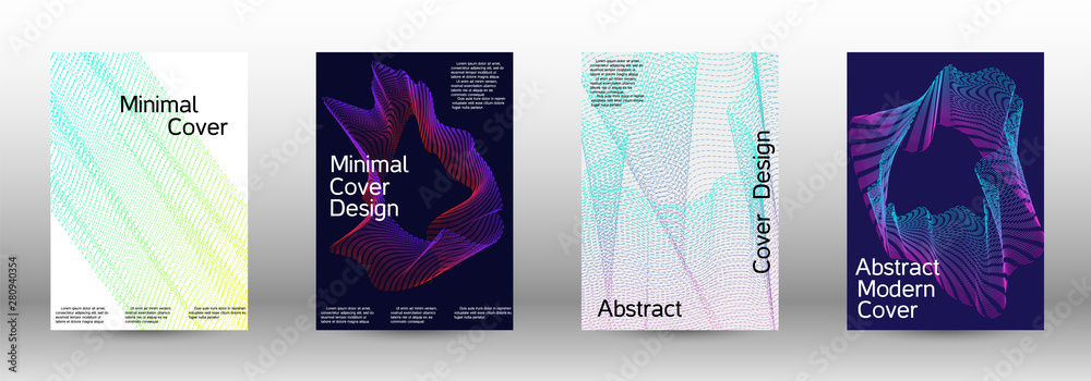 Cover design template set 