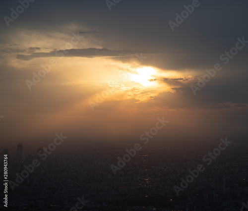 Sunset over Tokyo