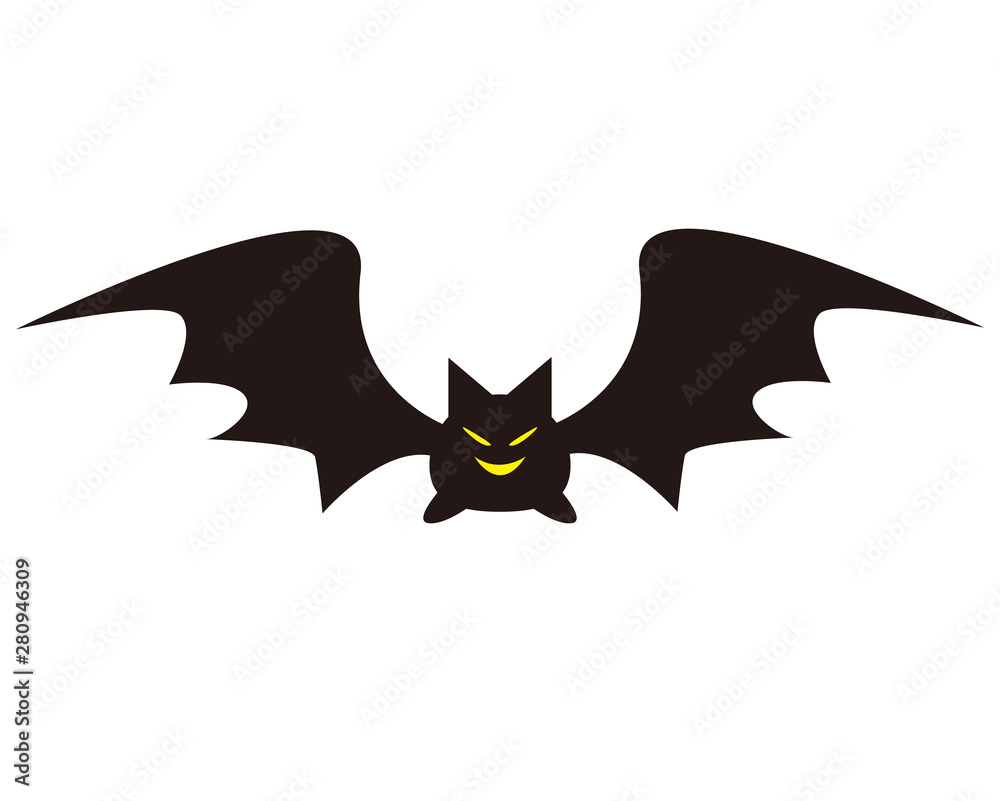Fototapeta premium 蝙蝠 コウモリ ハロウィン 夜