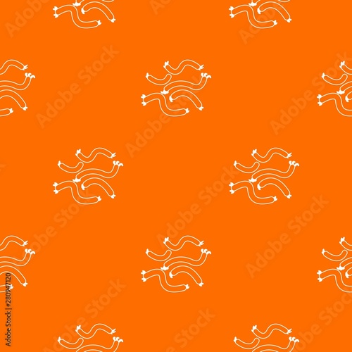 Escherichia coli virus pattern vector orange for any web design best