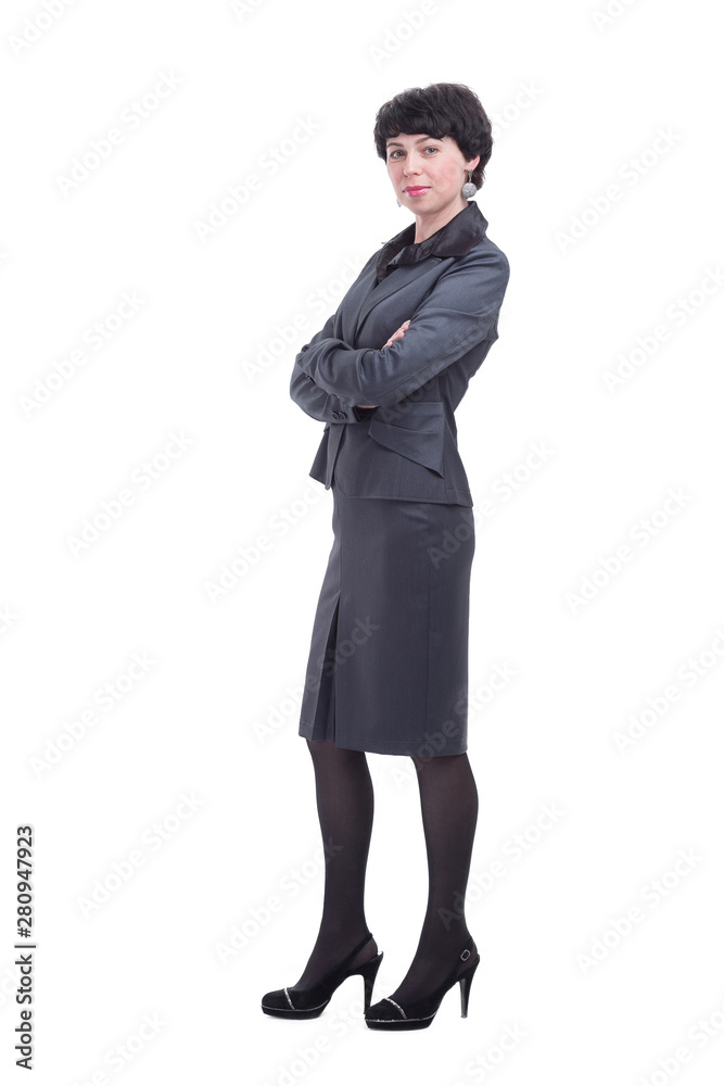 in full growth. portrait of a successful business woman in full growth. portrait of a successful business woman