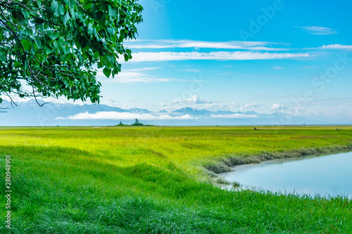 Obraz na płótnie Campbell Creek Estuary in Anchorage, Alaska