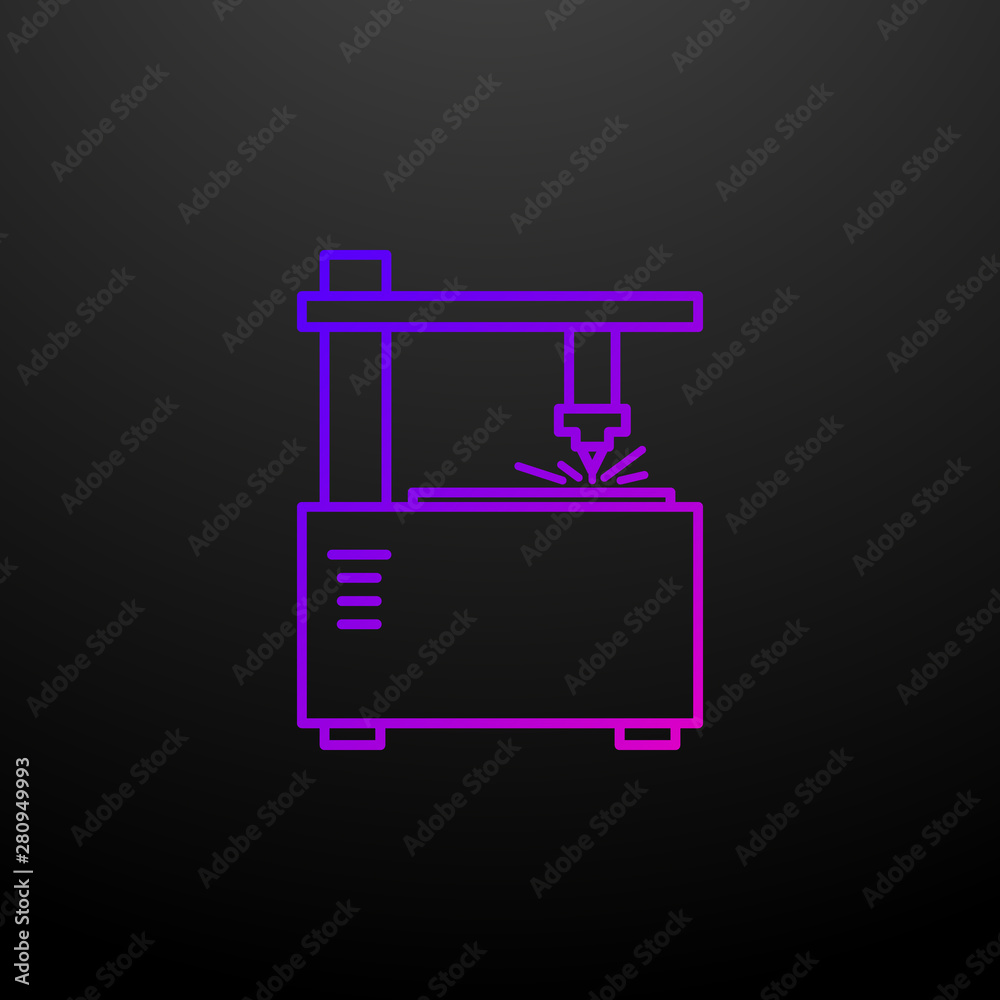 Laser machine nolan icon. Elements of laser set. Simple icon for websites, web design, mobile app, info graphics Laser machine nolan icon. Elements of laser set. Simple icon for websites, web design, mobile app, info graphics