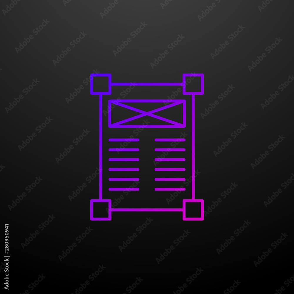 Advertising banner nolan icon. Elements of seo and online marketing set. Simple icon for websites, web design, mobile app, info graphics Advertising banner nolan icon. Elements of seo and online marketing set. Simple icon for websites, web design, mobile app, info graphics