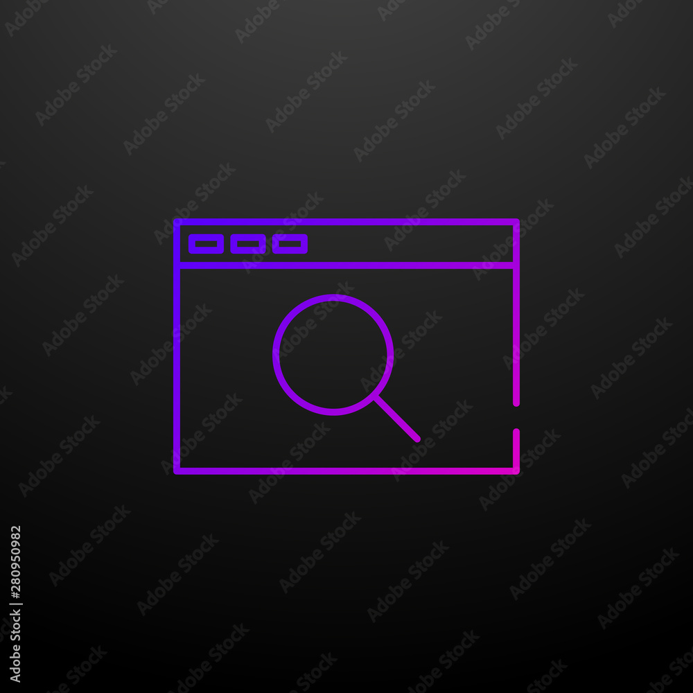 Web browser search nolan icon. Elements of seo and online marketing set. Simple icon for websites, web design, mobile app, info graphics Web browser search nolan icon. Elements of seo and online marketing set. Simple icon for websites, web design, mobile app, info graphics