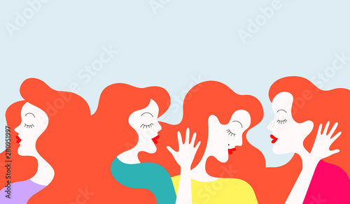 Women talking