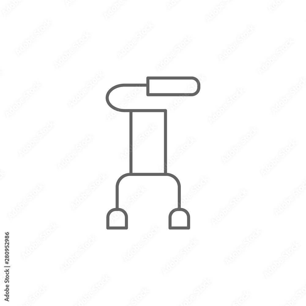 Cane, disabled icon. Element of medicine icon. Thin line icon
