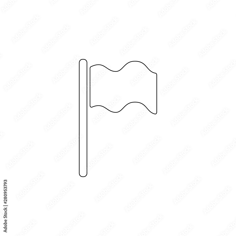 flag icon. Element of web for mobile concept and web apps icon. Outline, thin line icon for website design and development, app development flag icon. Element of web for mobile concept and web apps icon. Outline, thin line icon for website design and development, app development